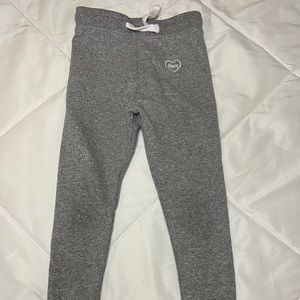 Toddler girl grey jogger sweatpants